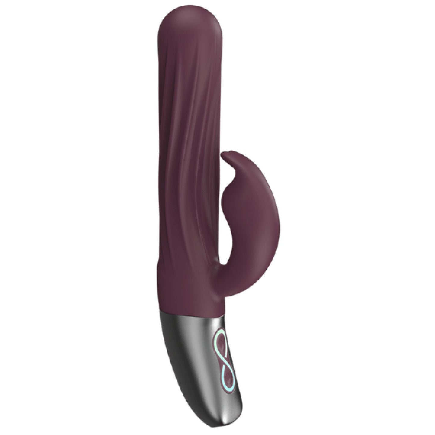 Thrusting Rabbit Rechargeable Silicone Vibrator (White)