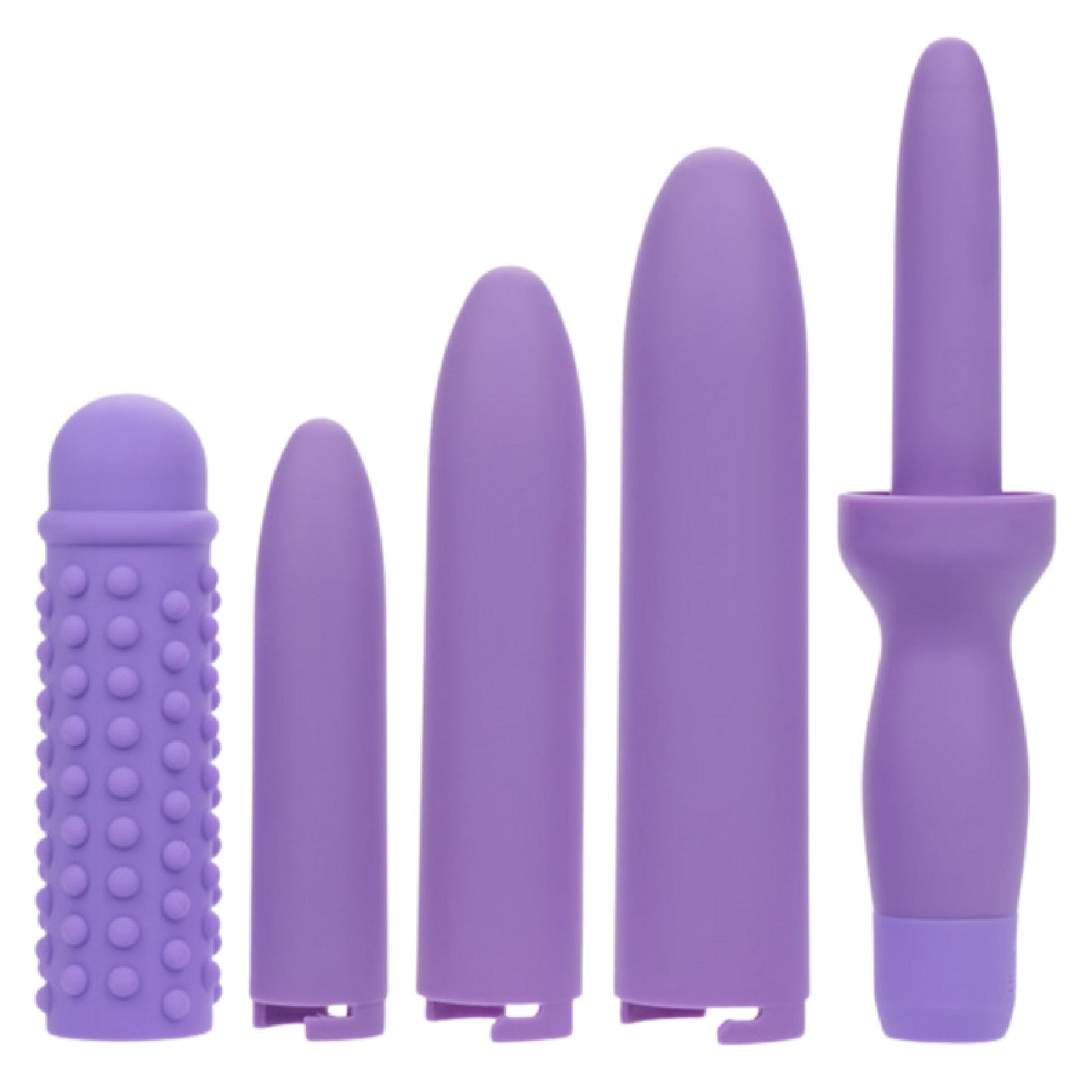 Rechargeable Dilators Set of 4 Locking Sizes Plus Sleeve