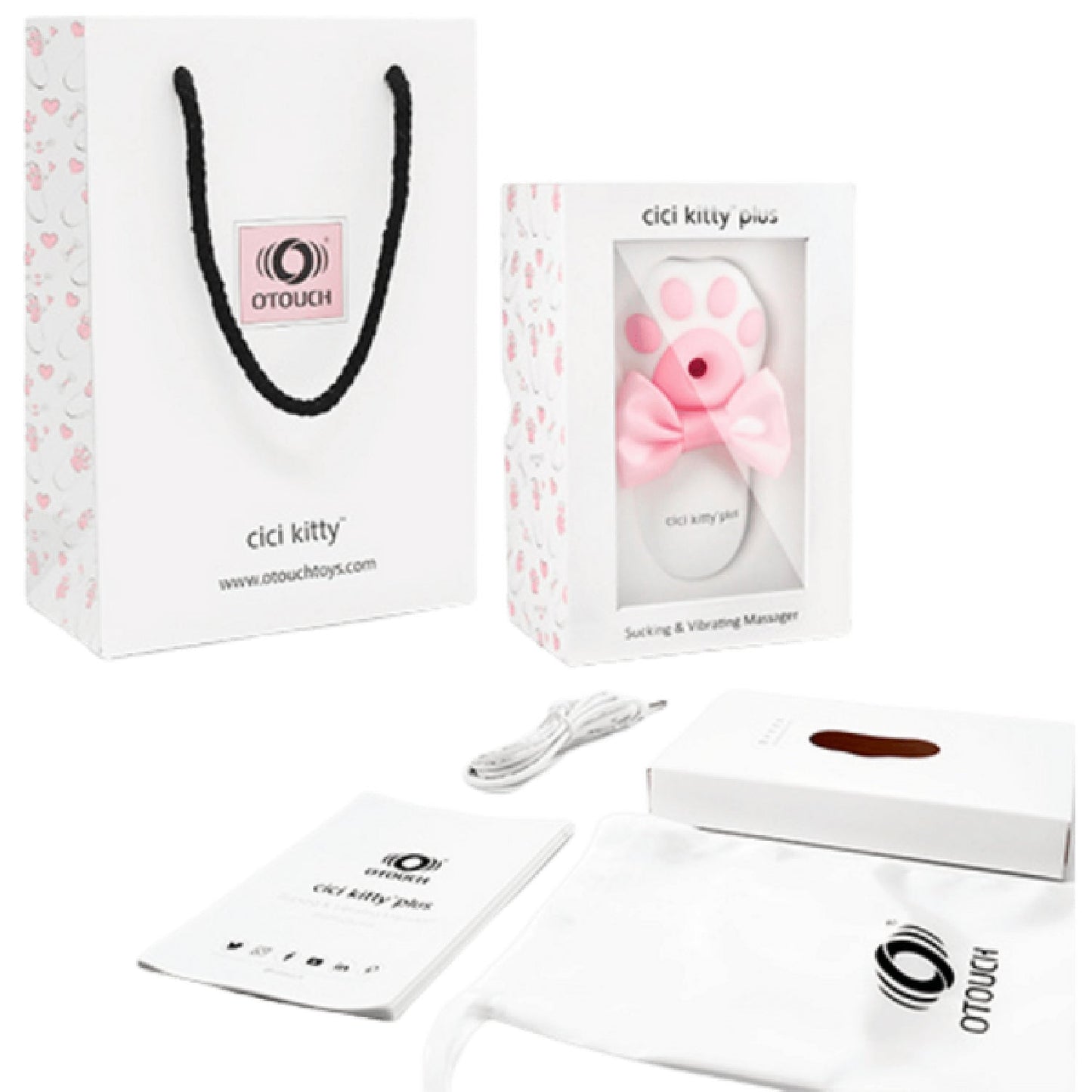 CICI KITTY PLUS - Suction and Vibration Massager (Pink)