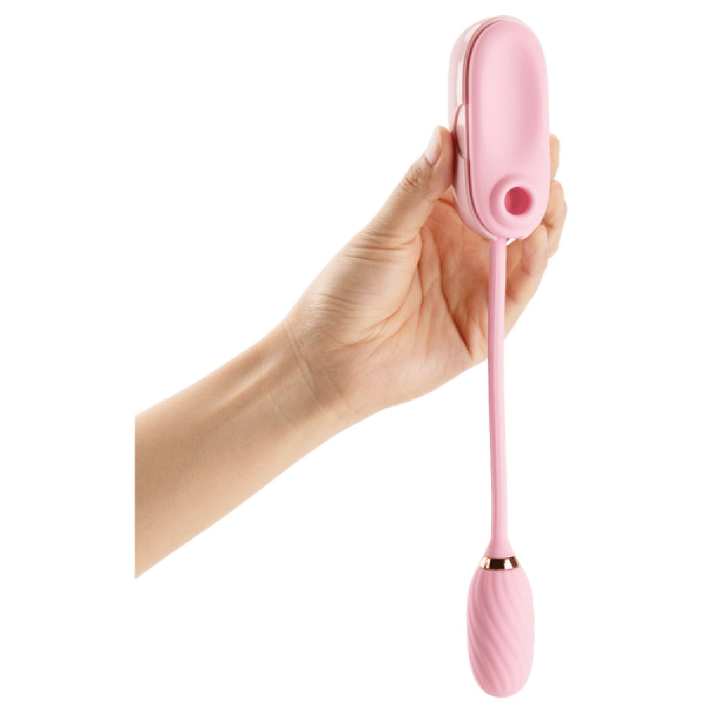 LOUIS - Suction and Vibrating Massager (Pink)