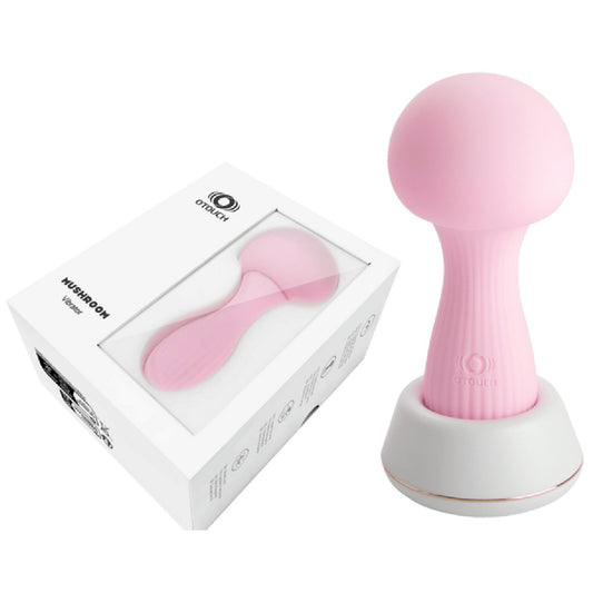 VIGOUR MUSHROOM - Rechargeable Vibrating Massager (Pink)