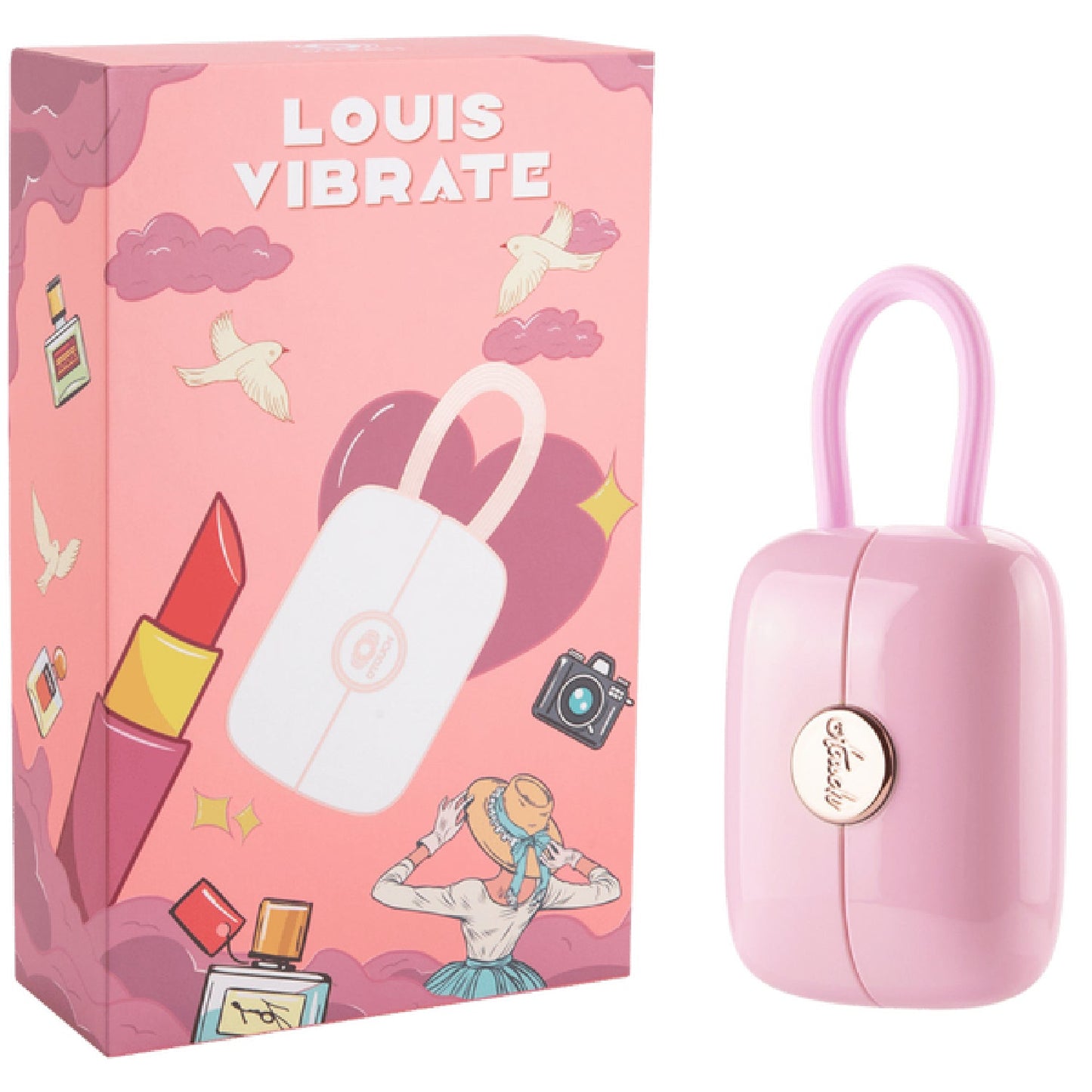 LOUIS - Suction and Vibrating Massager (Pink)