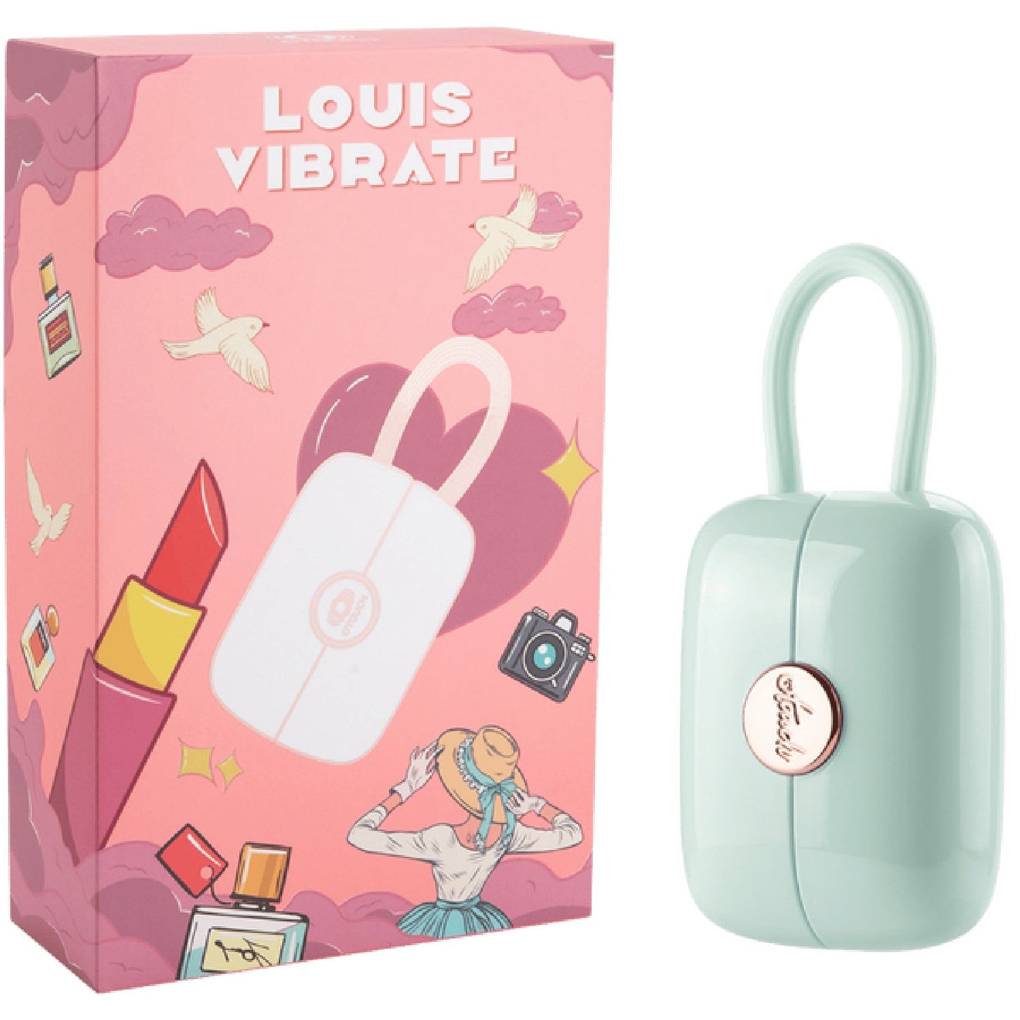 LOUIS - Suction and Vibrating Massager (Pink)