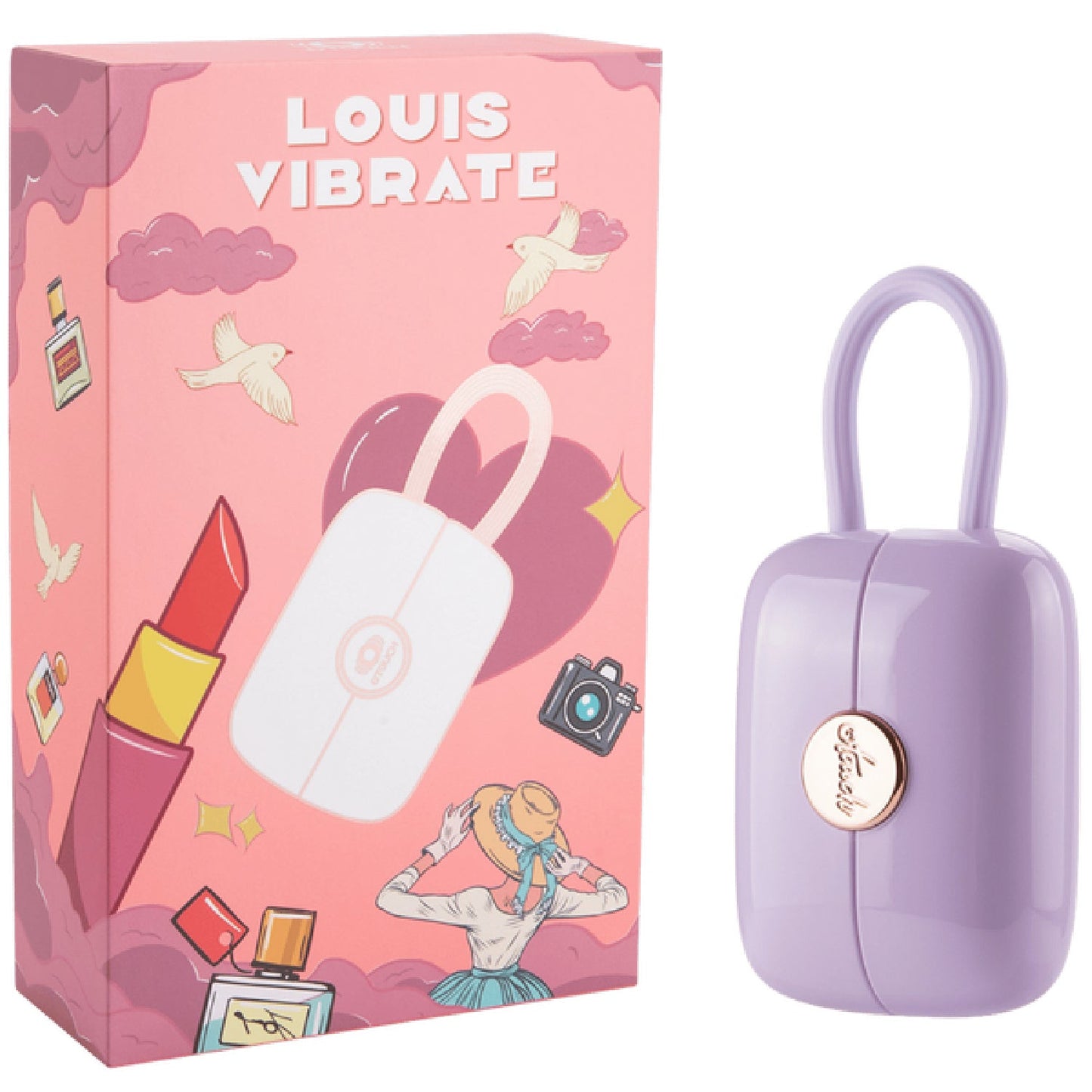 LOUIS - Suction and Vibrating Massager (Pink)
