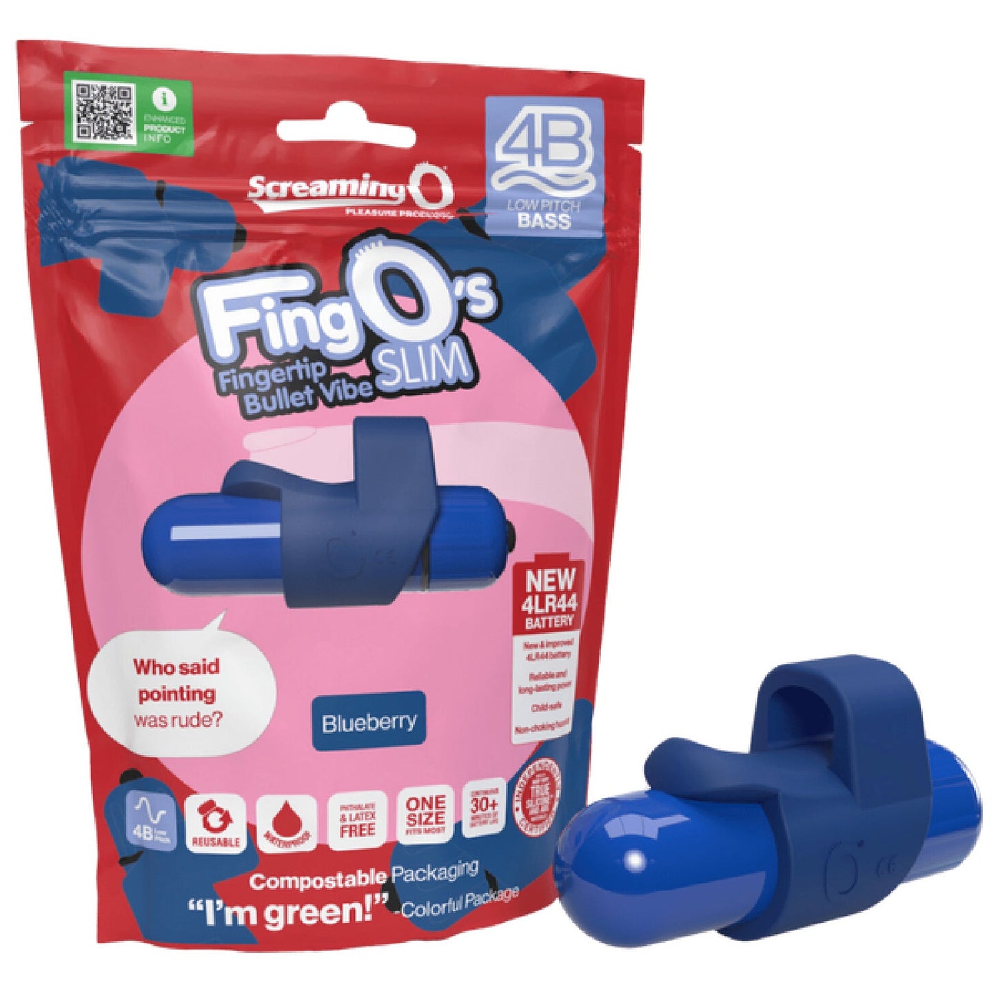 FingO's Slim 4B Low Pitch Bass (Blueberry)