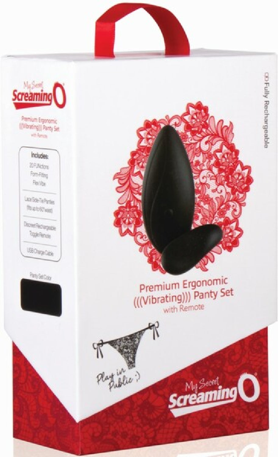 Premium Ergonomic Remote Panty Set (Black)