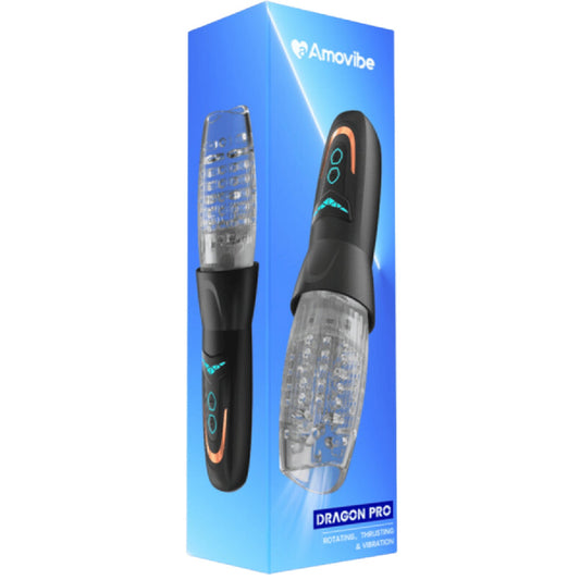 Dragon Pro - Rotating Male Masturbator (Black)