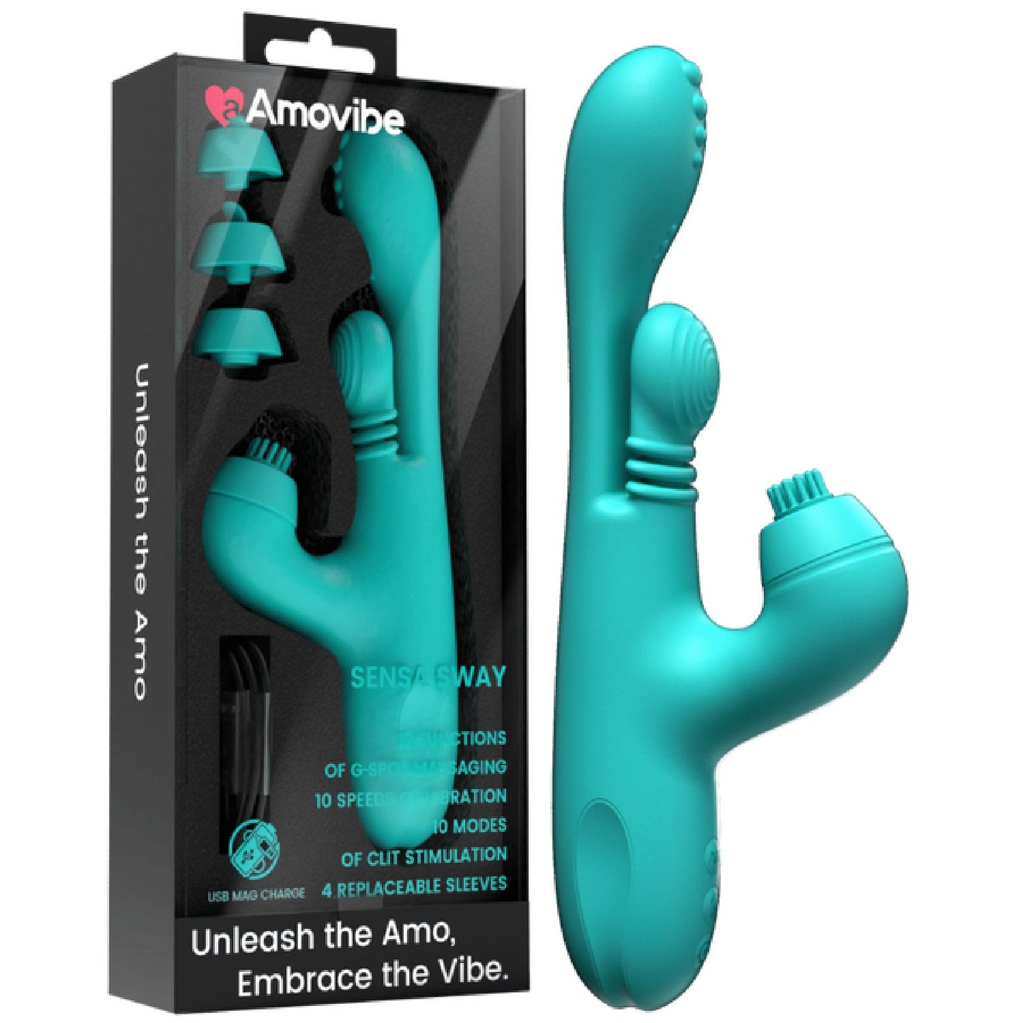 Sensa Sway G Spot Massaging Vibrator (Teal)