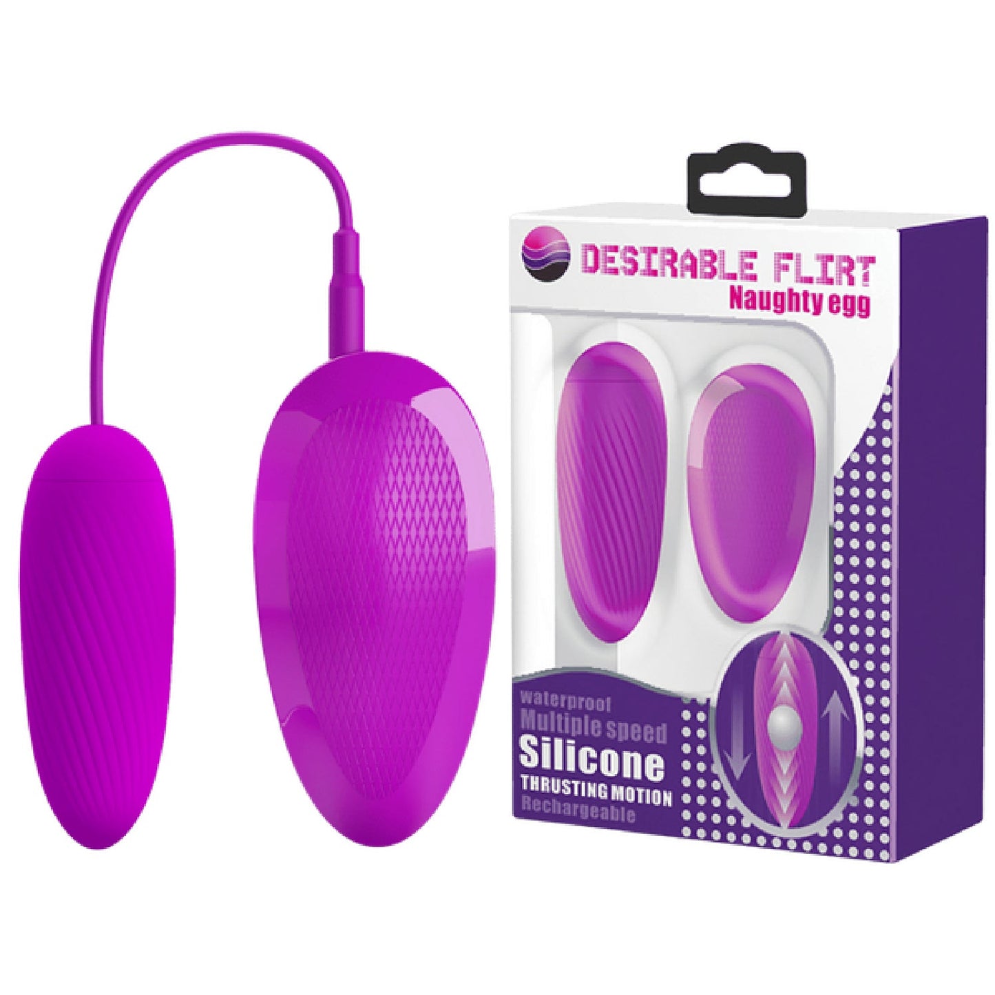 Silicone Naughty Egg (Purple)