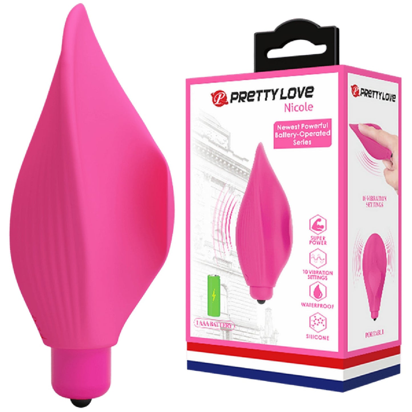 Silicone Finger Vibe - Nicole (Pink)