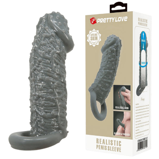 Realistic Penis Sleeve (Black)