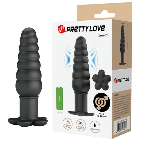 Silicone Butt Plug - Imron (Black)
