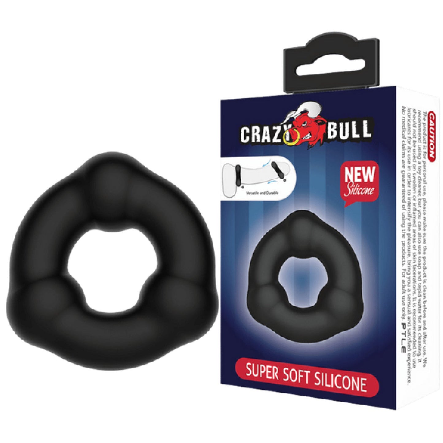 Super Soft Silicone Cockring - Boven (No.7)
