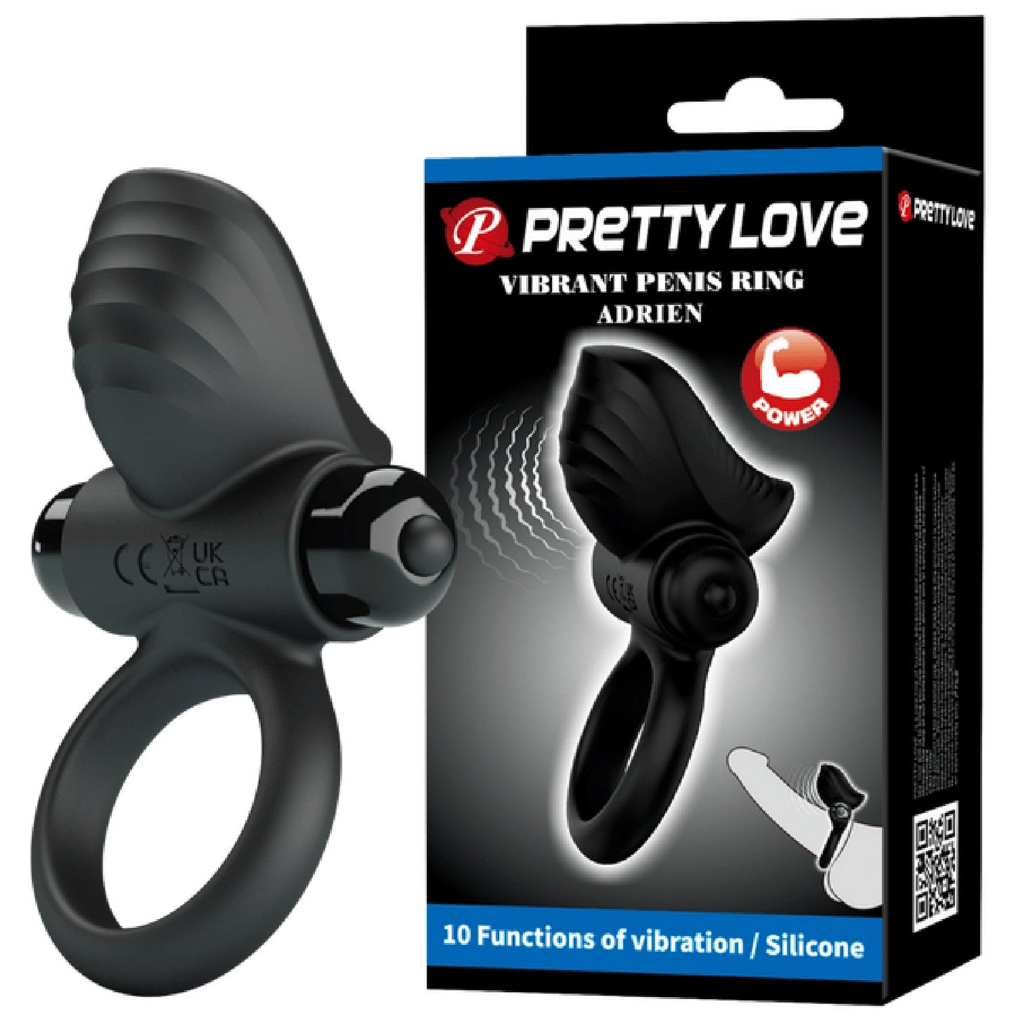 Adrien - Vibrating Cockring (Black)
