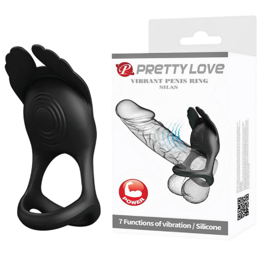 Vibrant Penis Ring - Silas (Black)