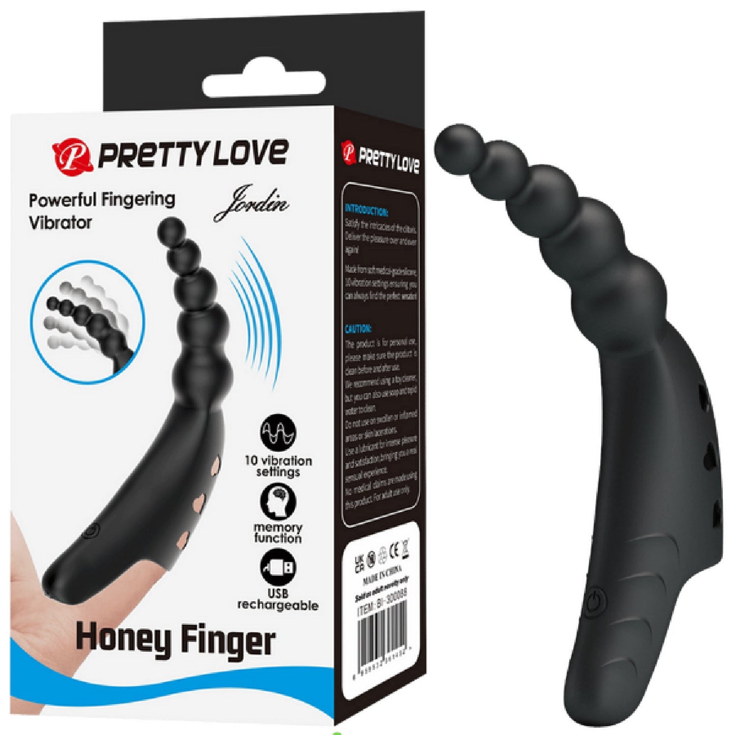 Rechargeable Honey Finger - Jordin (Black)