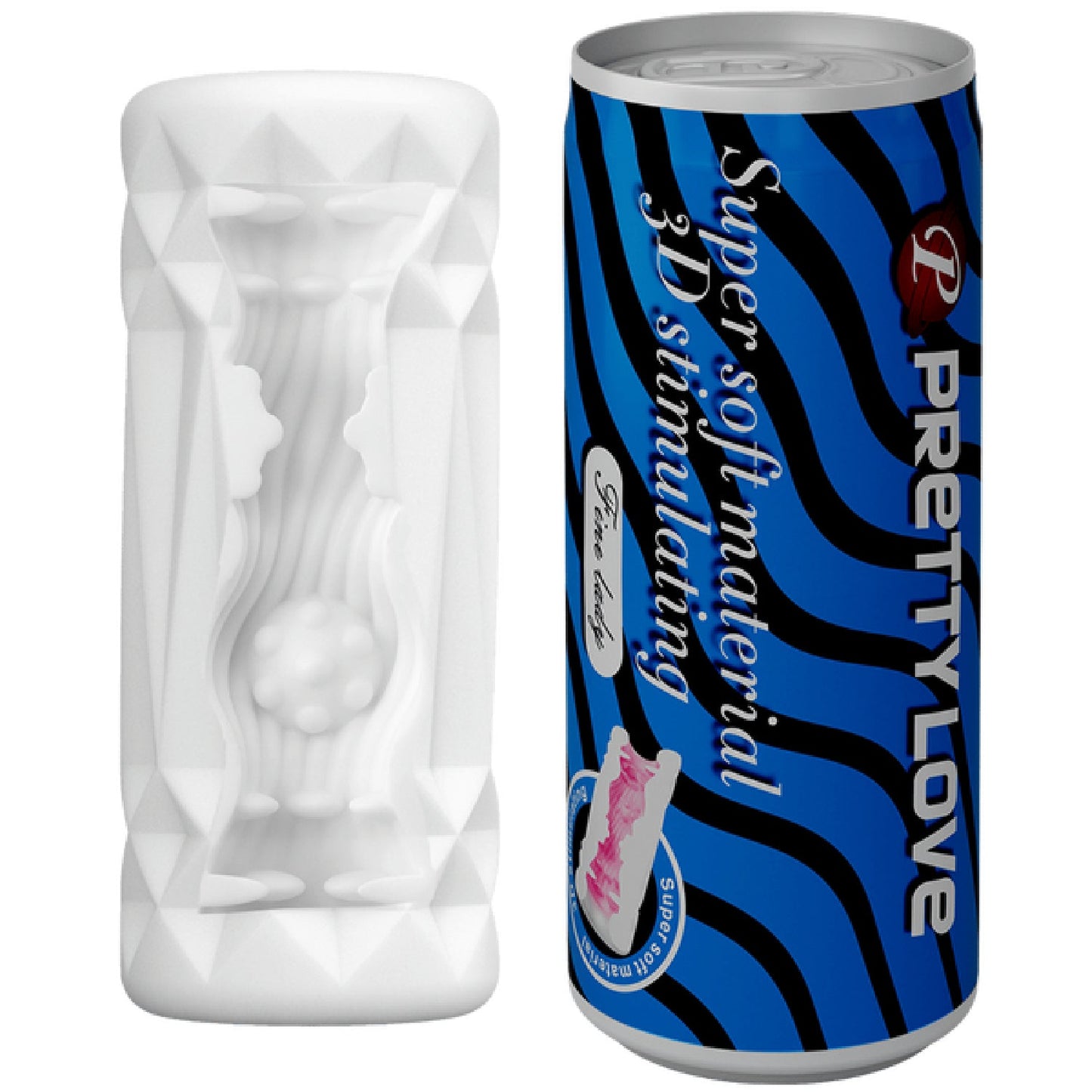 Super Soft  Can Masturbator (Black/Red)
