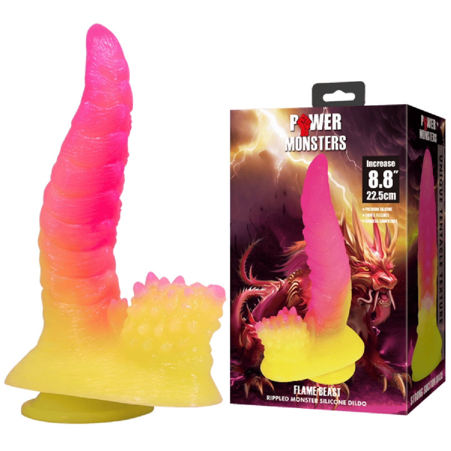 Flame Beast 8.8" (Pink/Yellow)