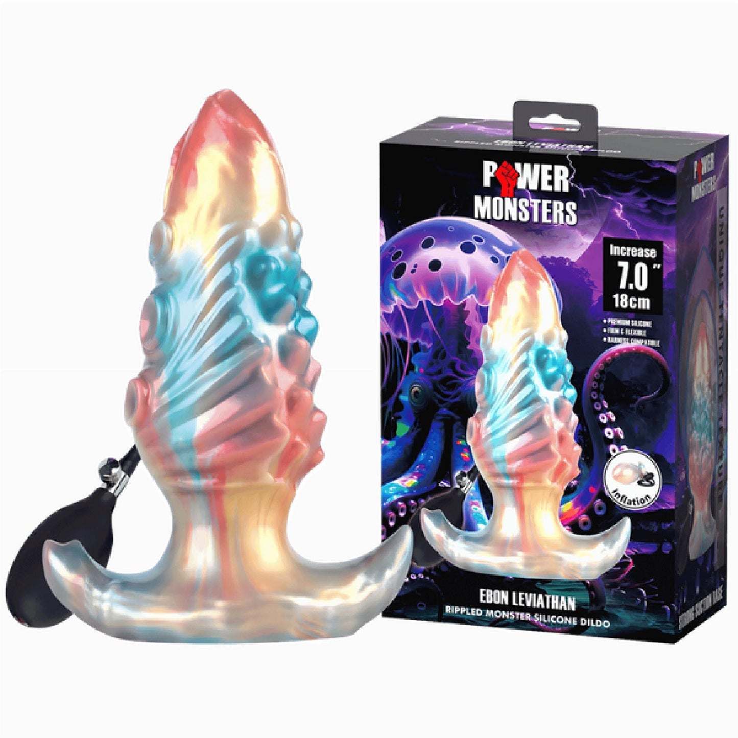 Ebon Leviathan 7" (White/Pink)