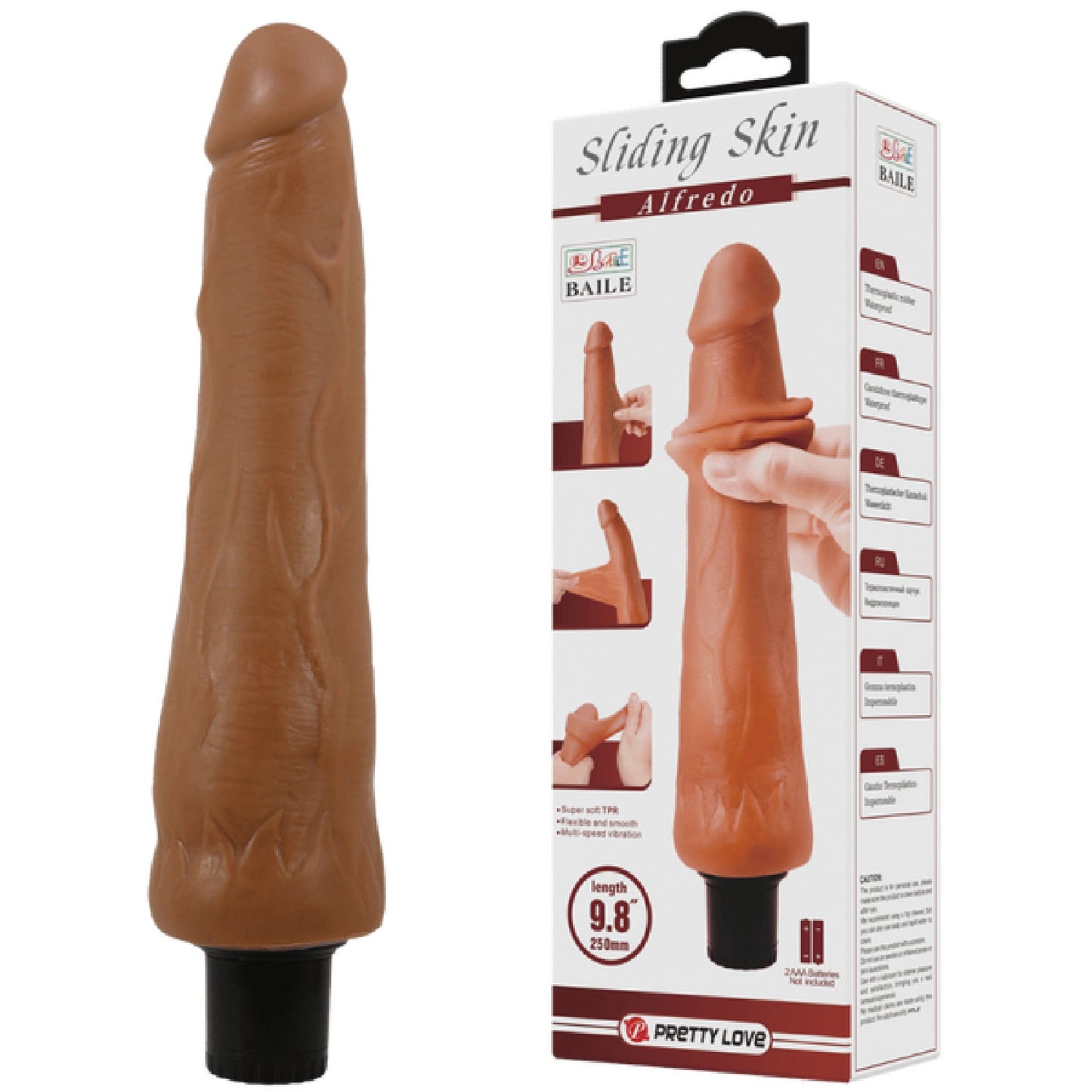 Alfredo Vibrating 9.8" (Tan)
