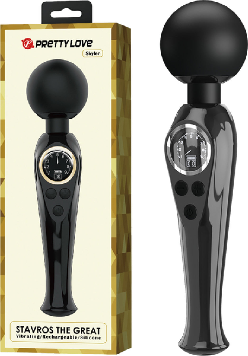 Rechargeable Wand - Skyler (Black)