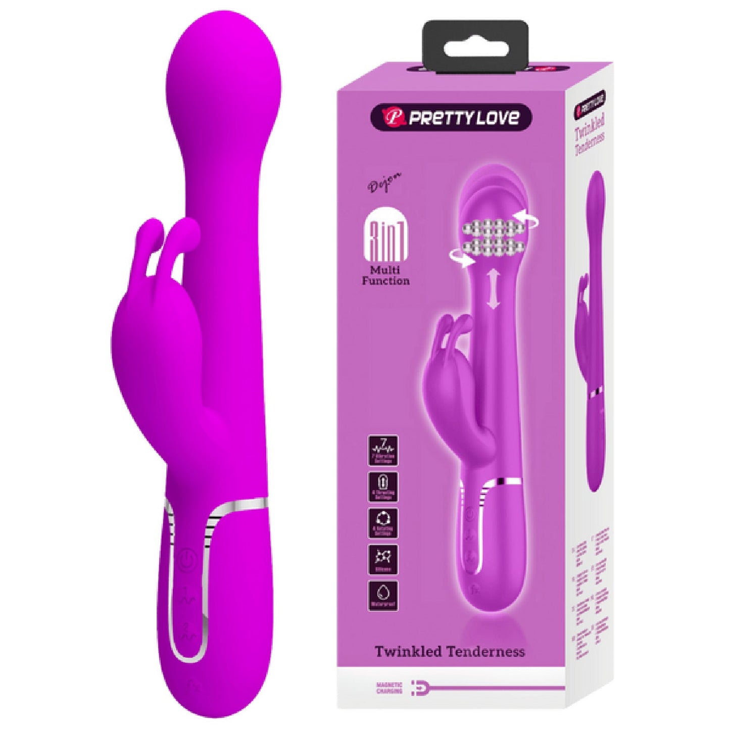 Dejon - 3in1 Multi-function Vibrator (Pink)