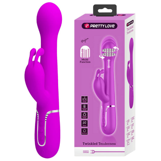Dejon - 3in1 Multi-function Vibrator (Pink)