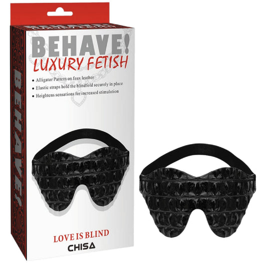 LOVE IS BLIND (Alligator Pattern) (Black)