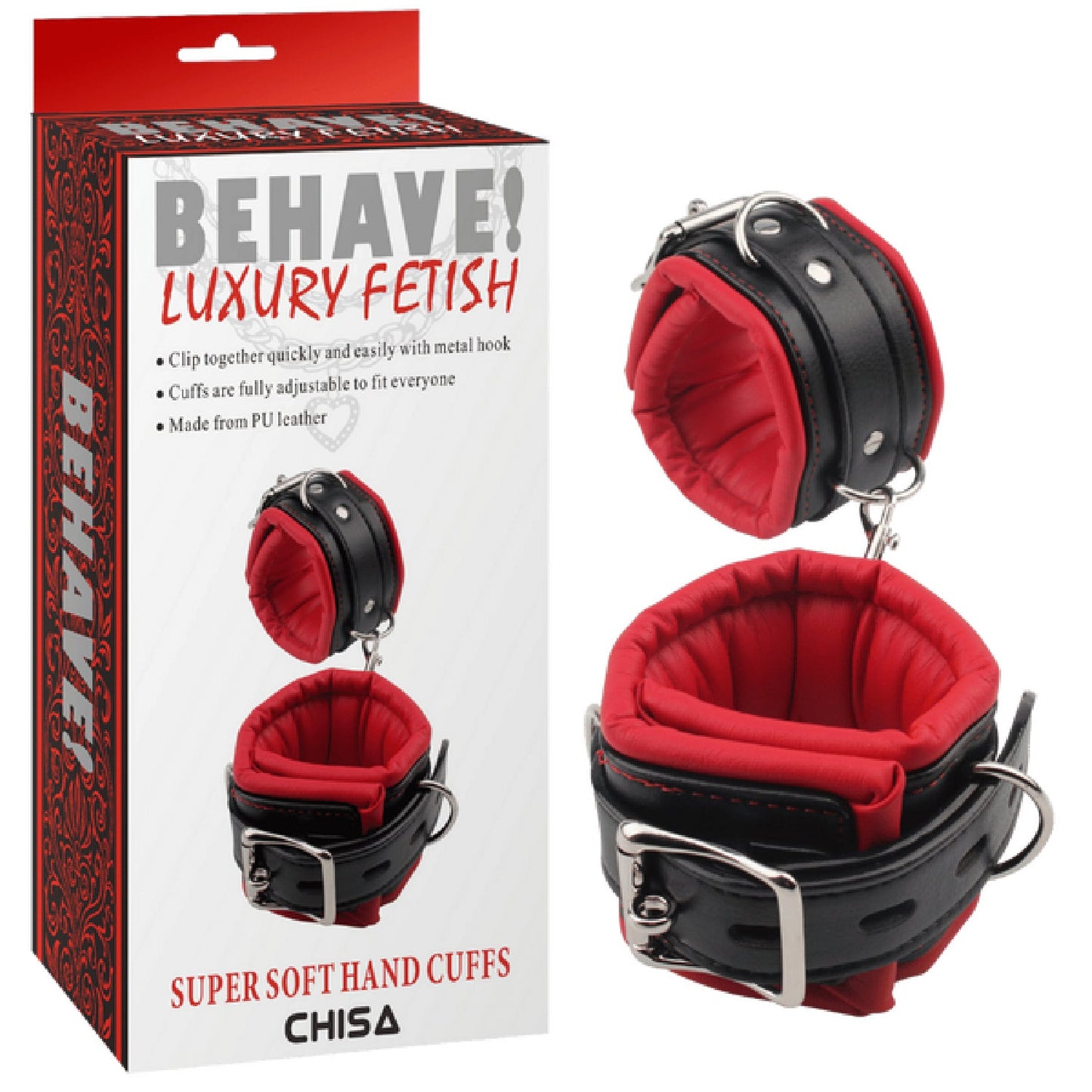 Super Soft Hand Cuffs (Red/Black)