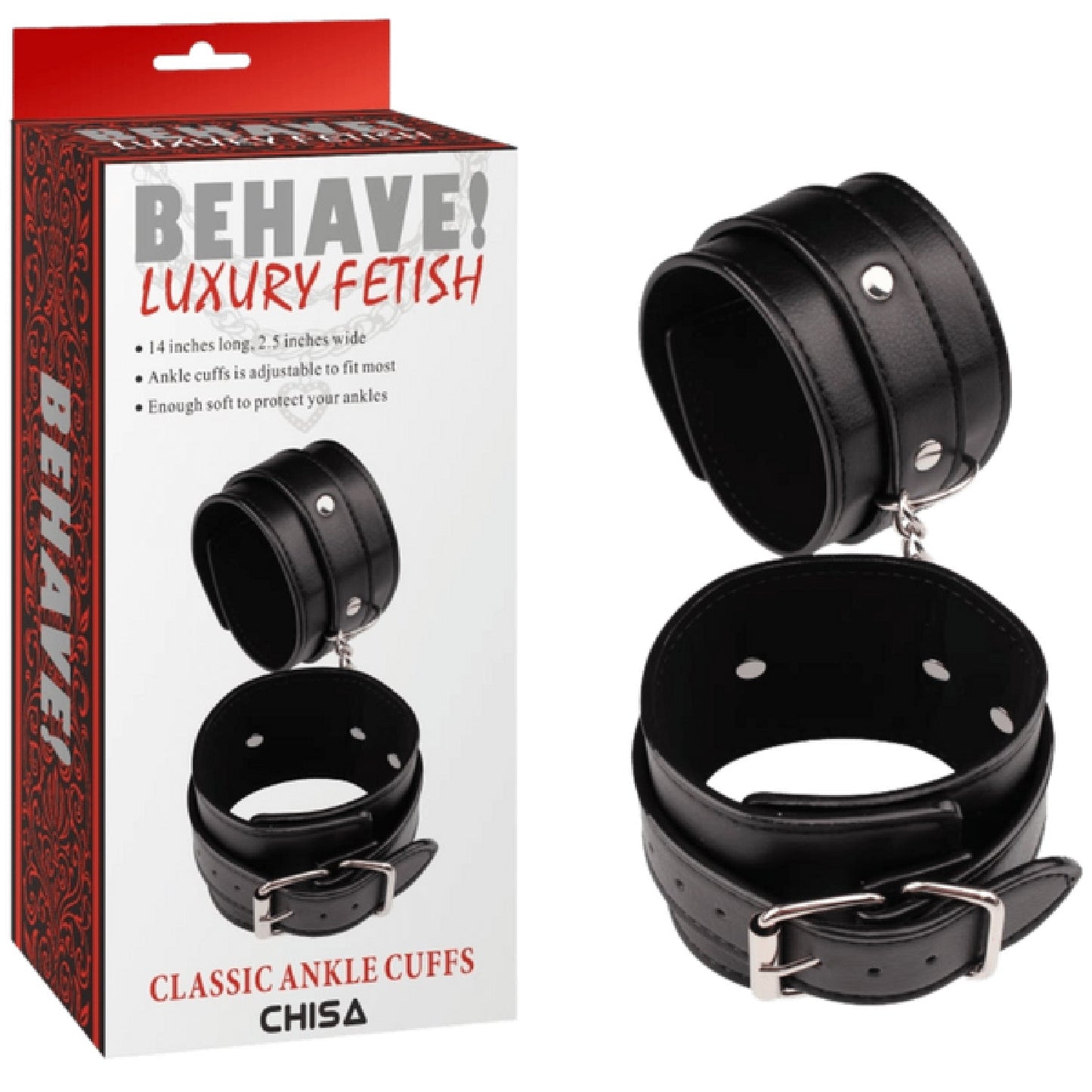 Classic Ankle Cuffs (Black)