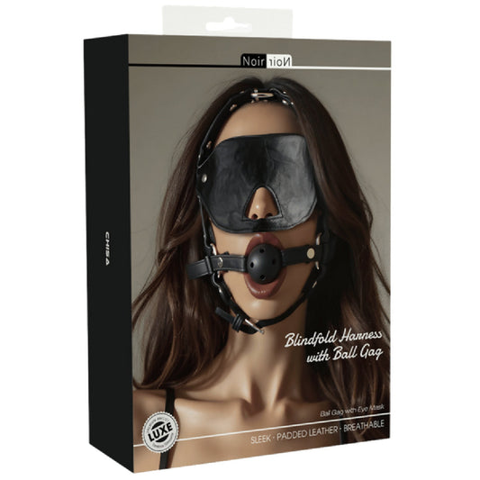 Blindfold Harness with Ball Gag
