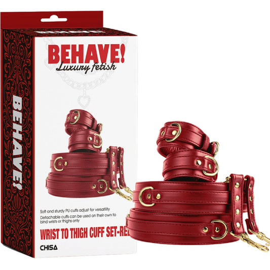 Wrist to Thigh Cuff Set (Red)