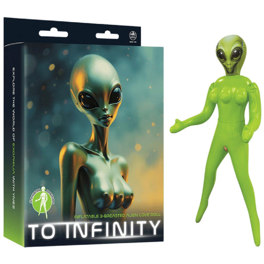 Inflatable 3-Breasted Alien Love Doll - (Ynez Standing)