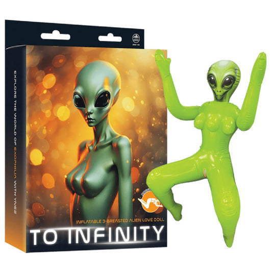 Inflatable 3-Breasted Alien Love Doll - (Ynez Doggy Style)
