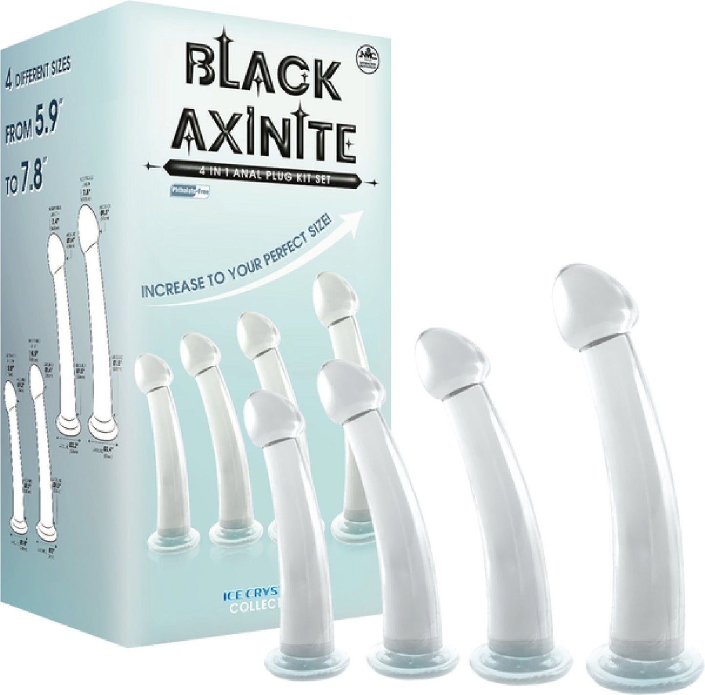 4 In 1 Anal Plug Kit Set (Smoke)