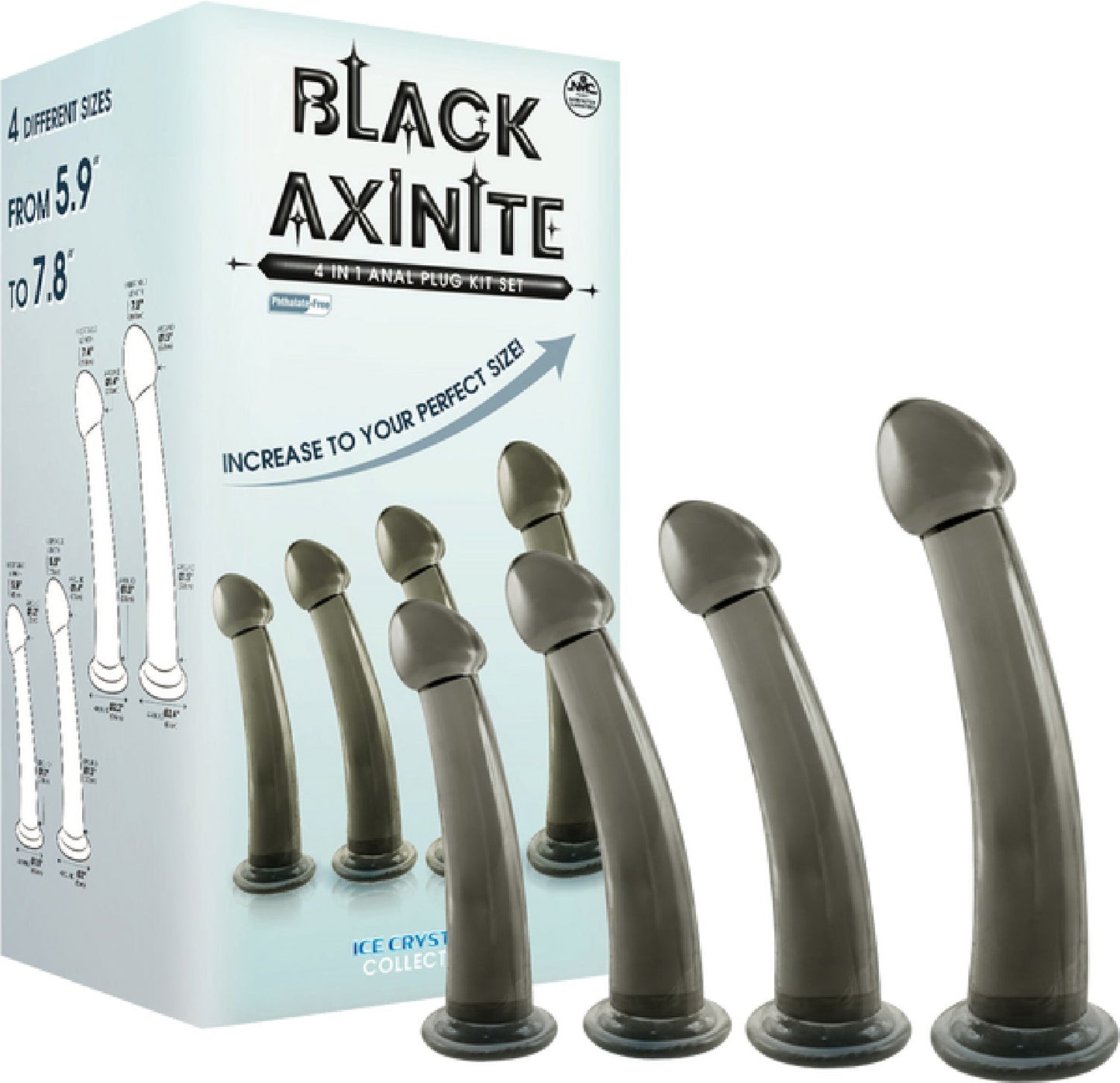 4 In 1 Anal Plug Kit Set (Smoke)
