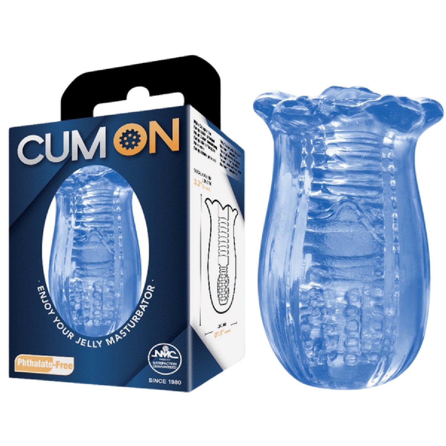 Pocket Jelly Masturbator 3.2" (Blue)