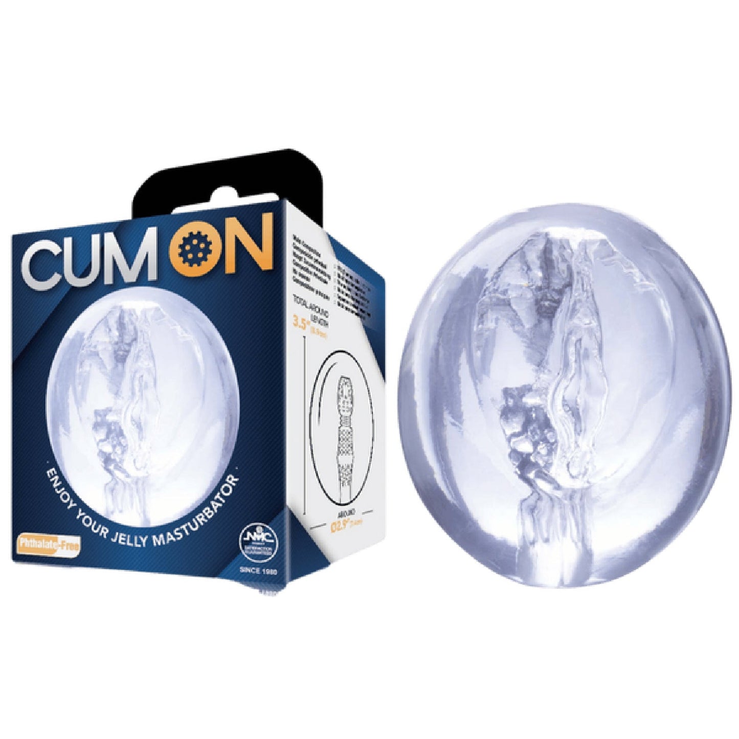 Pocket Jelly Masturbator 3.5" (Blue)