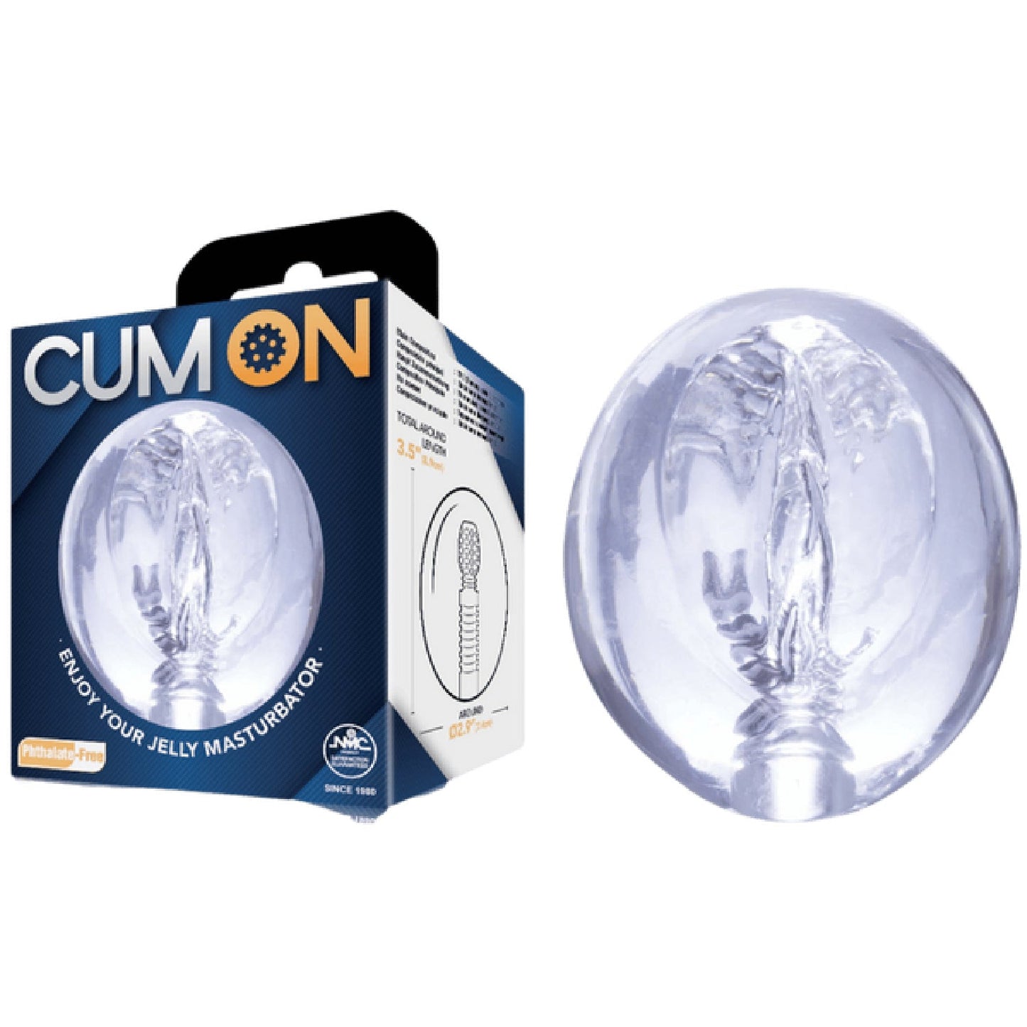 Pocket Jelly Masturbator 3.5" (Blue)