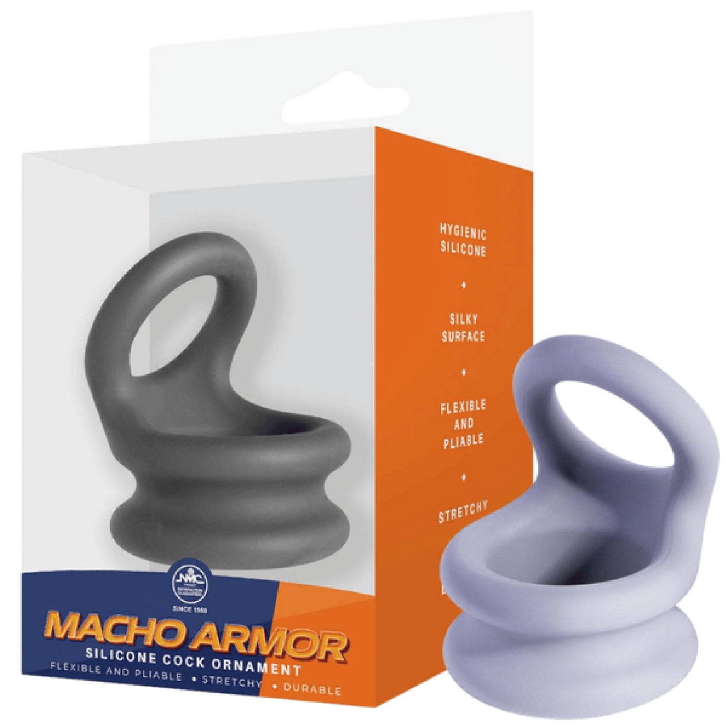 Silicone Cock Ring - Large (Black)