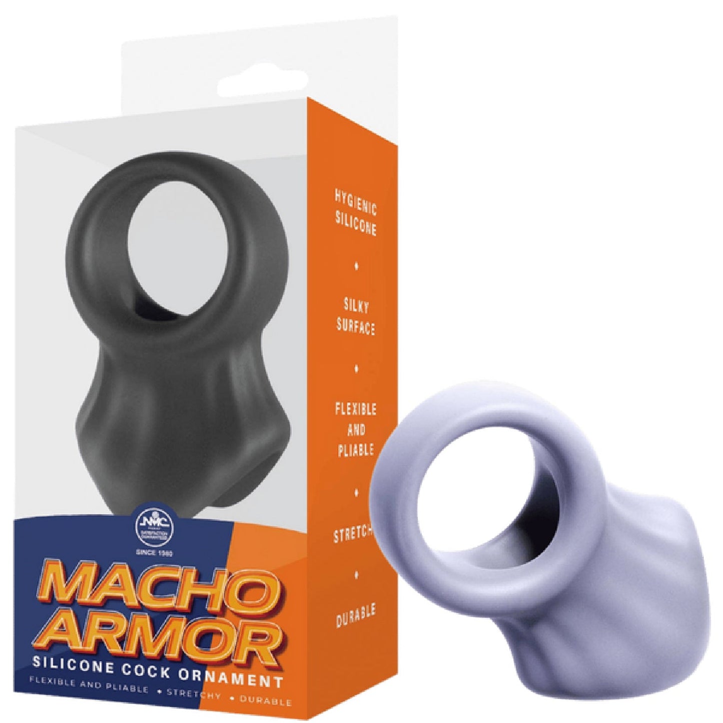 Silicone Cock and Ball Ring - (Black)