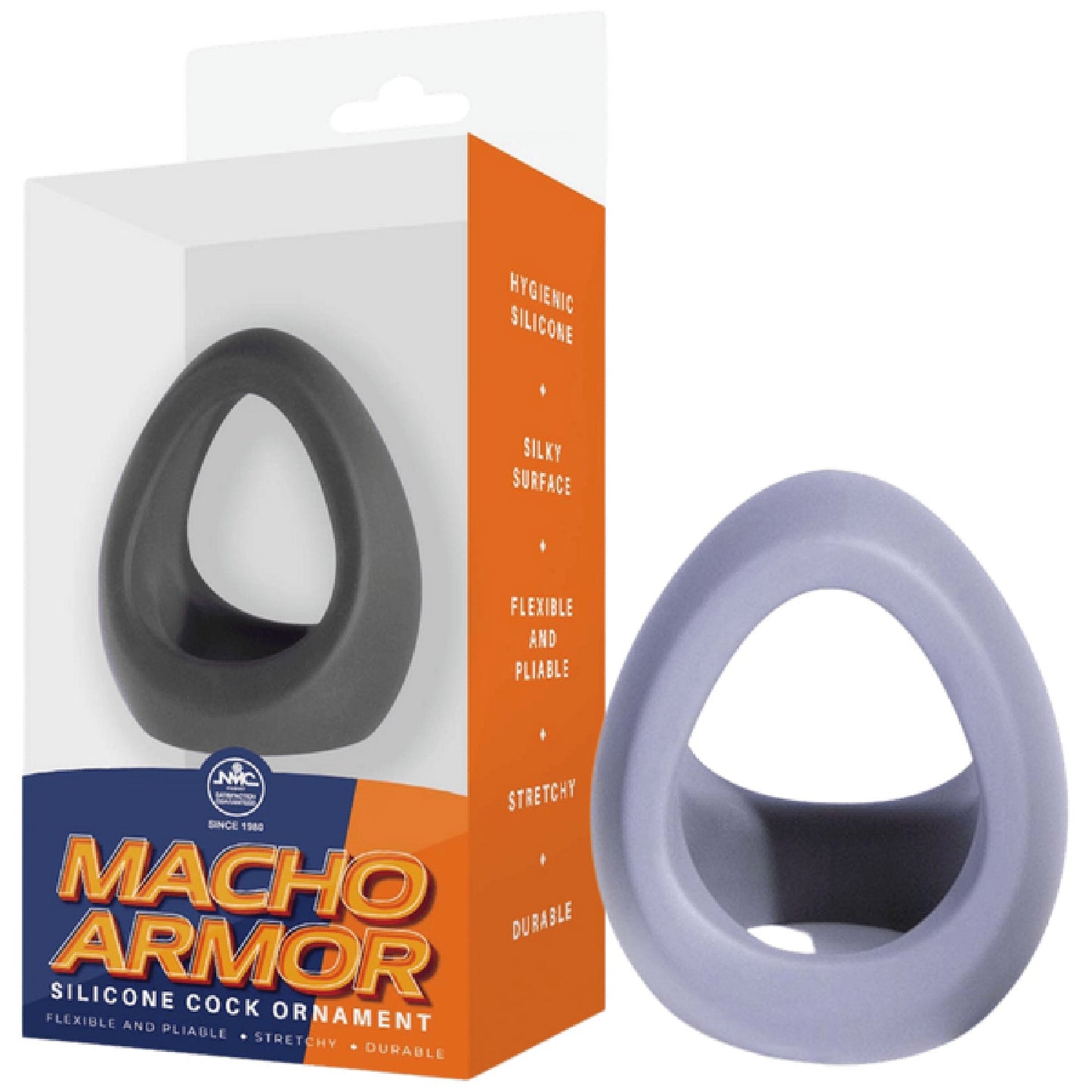 Silicone Cock and Ball Ring - (Black)