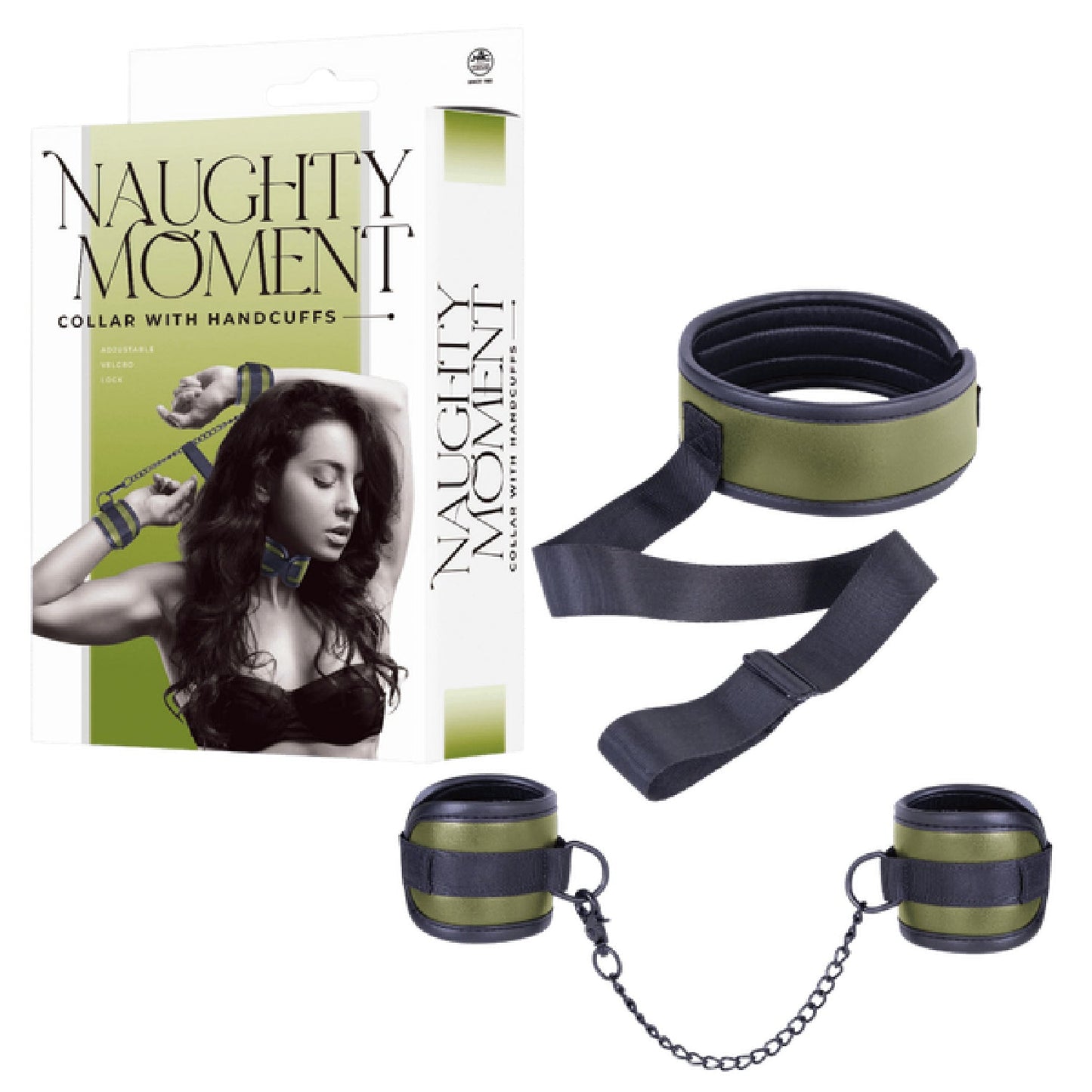 Collar With Handcuffs (Brown)