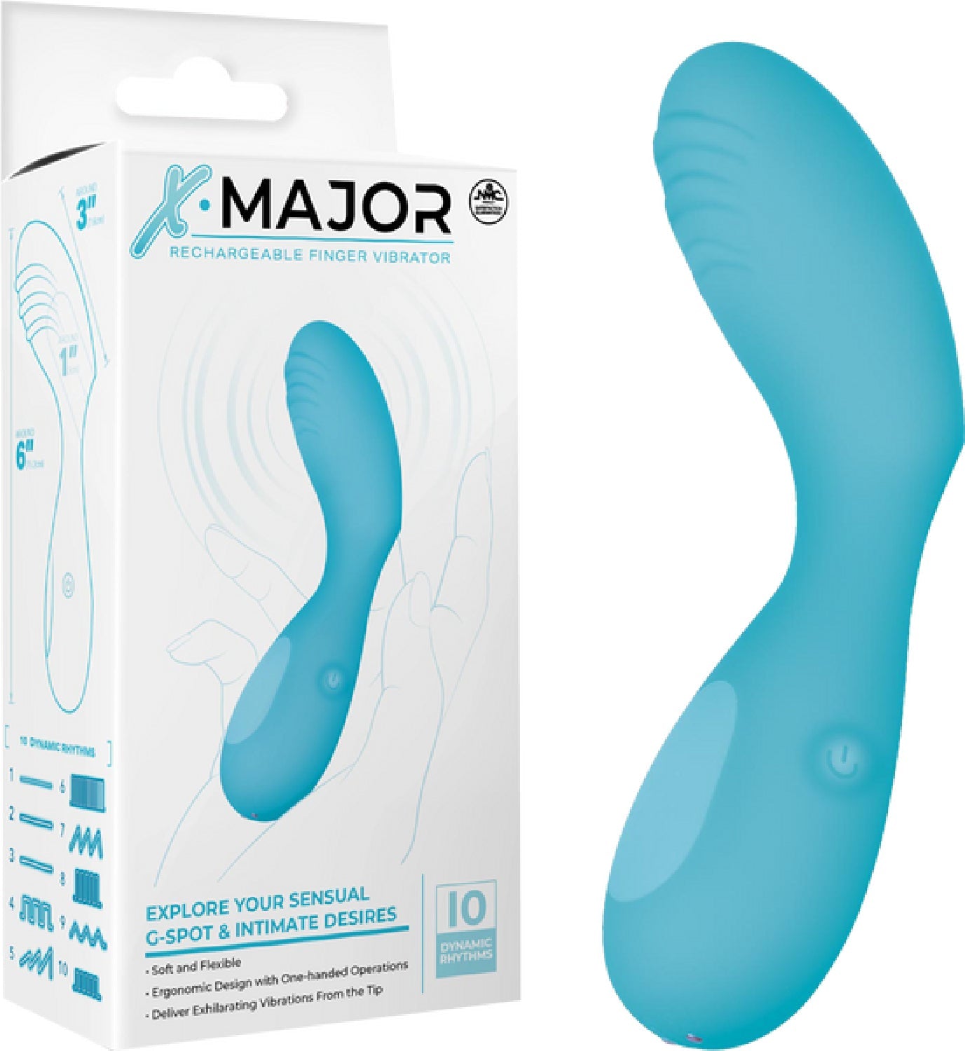 Rechargeable Finger Vibrator (Purple)