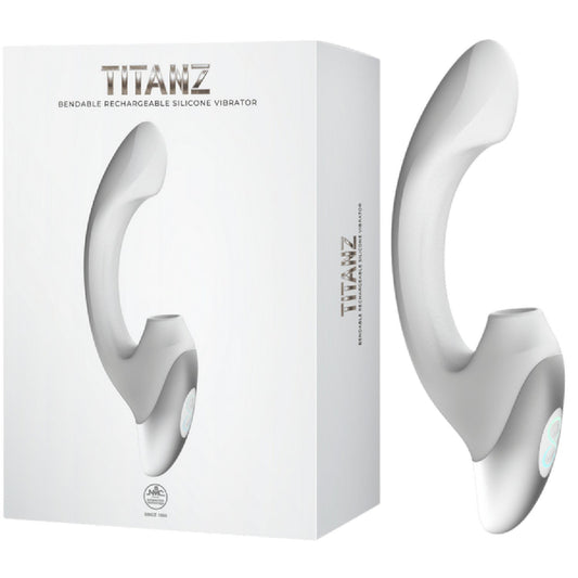 Thumping Rechargeable Silicone Vibrator (White)