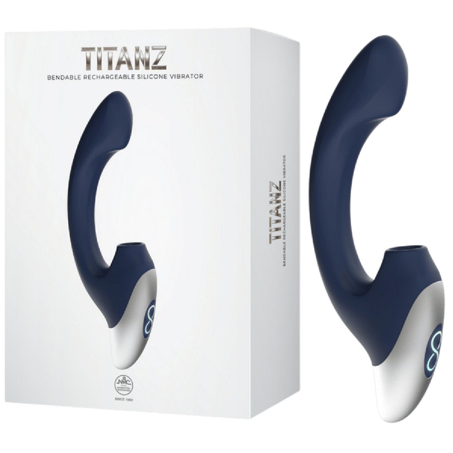Thumping Rechargeable Silicone Vibrator (White)