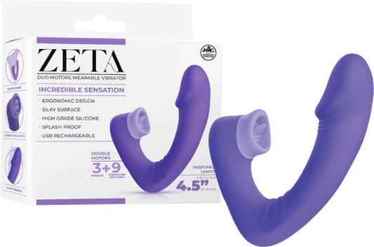 Dual Motor Wearable Vibrator (Purple)