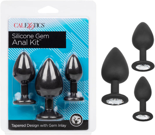 Silicone Gem Anal Kit (Black)