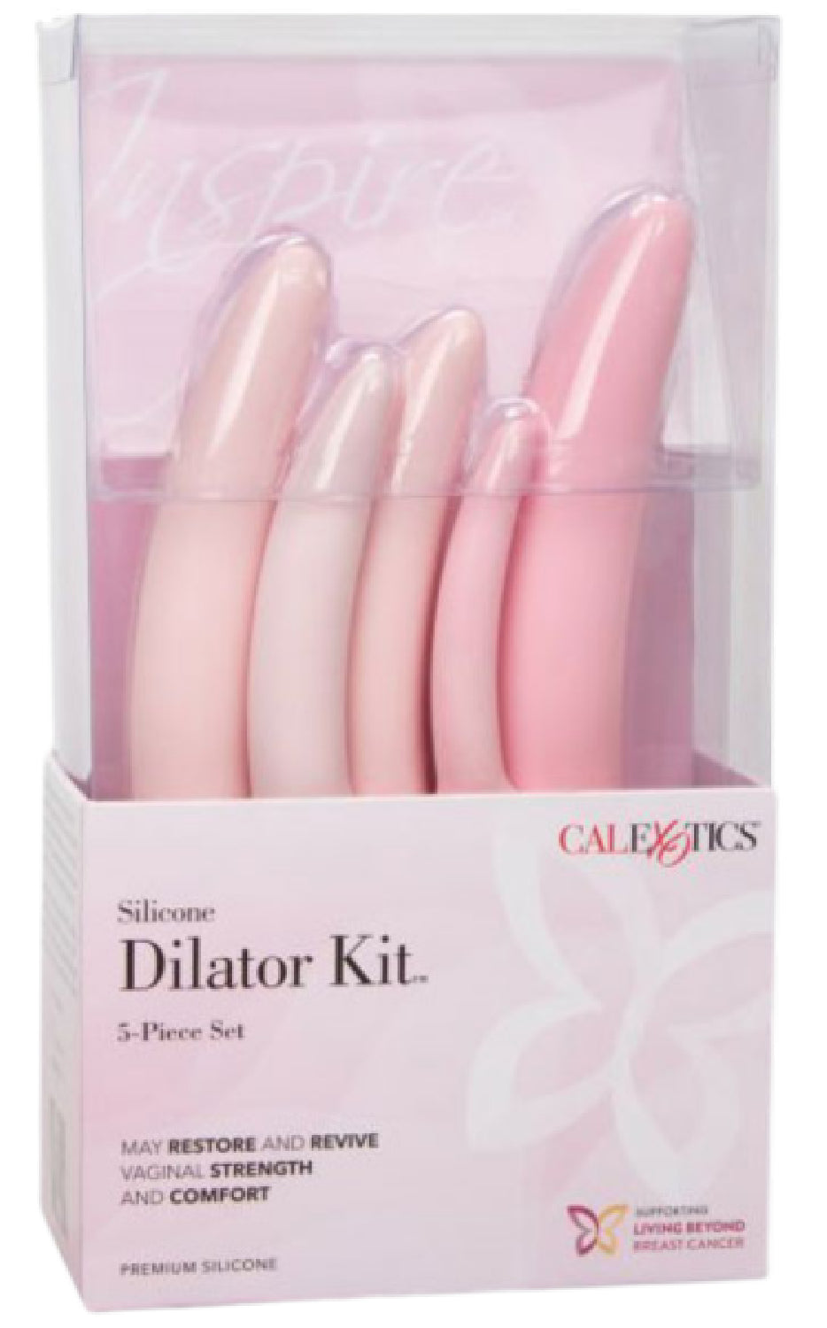 Inspire Silicone Dilator 5-piece Set (Pink)