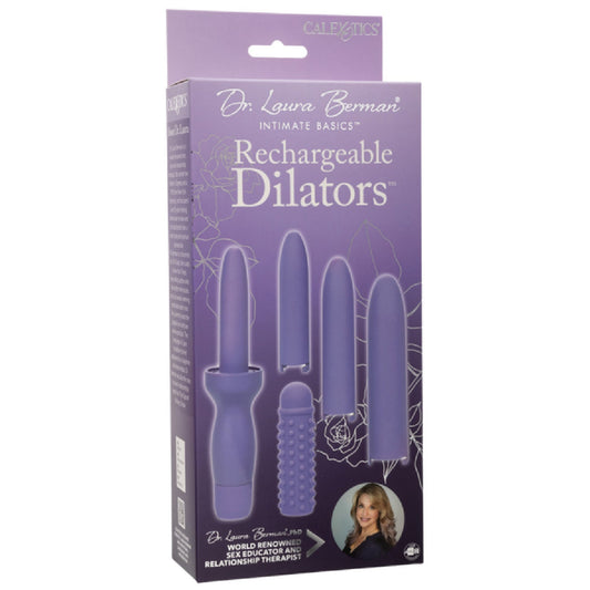Rechargeable Dilators Set of 4 Locking Sizes Plus Sleeve